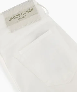 Jacob Cohen Jeans 5 Pkt Super Slim Fit Nick Wit*Heren Broeken