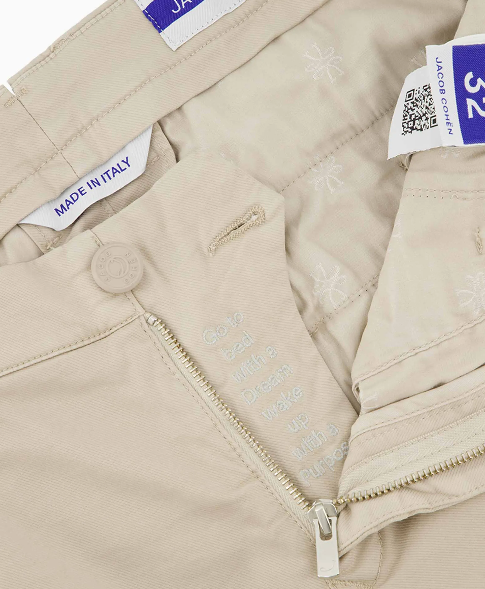 Jacob Cohen Pantalon Slim Fit Bobby Beige*Heren Broeken