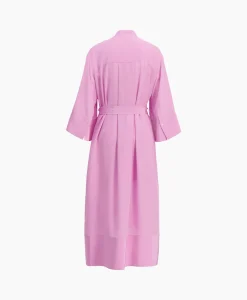 Joseph Midi Jurk Darius Crepe De Soie Pink*Dames Jurken