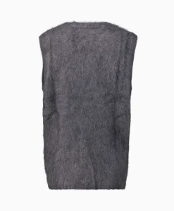 Lisa Yang Pullover Astrid Donkergrijs*Dames Truien