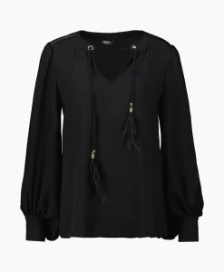 Liu Jo Blouse Ecs Tunica C/Passamaneria Zwart*Dames Blouses