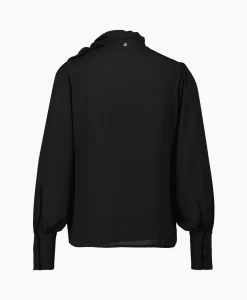 Liu Jo Blouse Ecs Tunica C/Fiocco Zwart*Dames Blouses