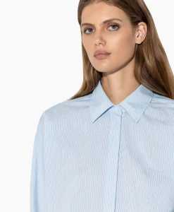Luisa Cerano Blouse 298422/3600-0 Blauw Dessin*Dames Blouses