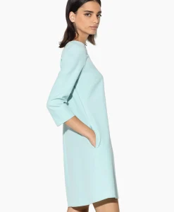 Luisa Cerano Midi Jurk 798450/3453-0 Aqua*Dames Jurken