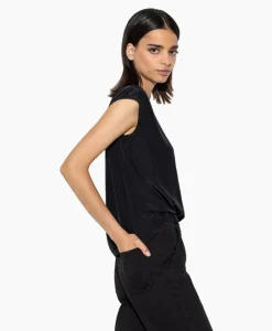 Luisa Cerano Top 298441/3597-0 Zwart Dessin*Dames Blouses