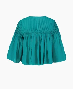 Marant Étoile Marant Etoile Blouse Axeliana-Ge Groen*Dames Blouses