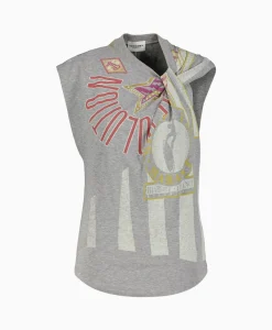 Marant Étoile Marant Etoile T-Shirt Korte Mouw Nayda-Gb Grijs*Dames T-Shirts & Tops