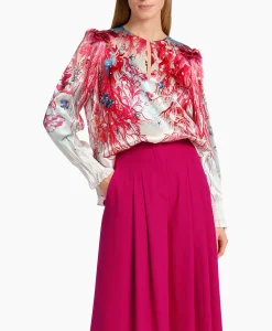 Marccain Collectie Blouse Wc 51.47 W89 Zalm*Dames Blouses