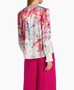 Marccain Collectie Blouse Wc 51.47 W89 Zalm*Dames Blouses