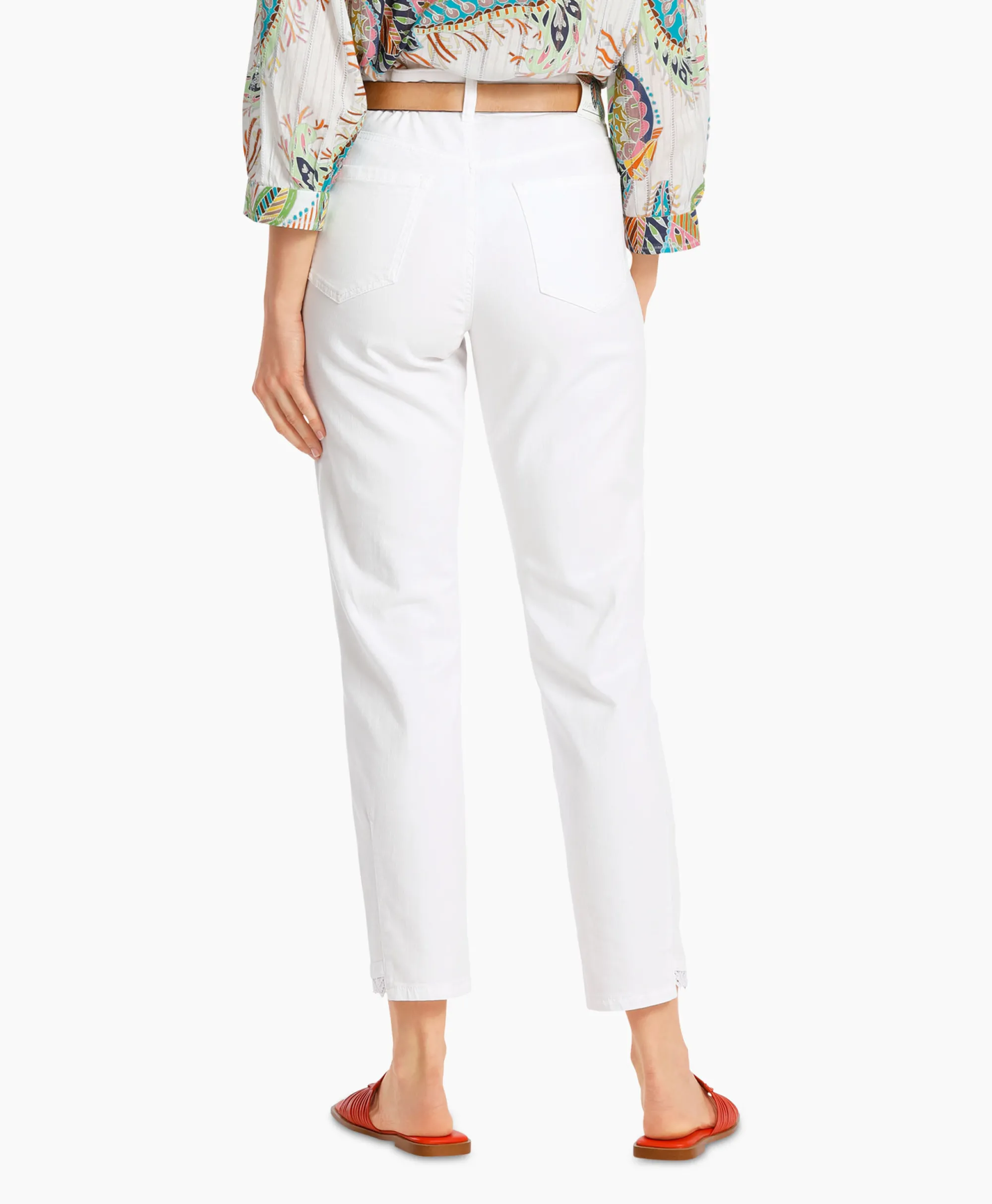 Marccain Collectie Jeans Wc 82.20 D69 Wit*Dames Broeken