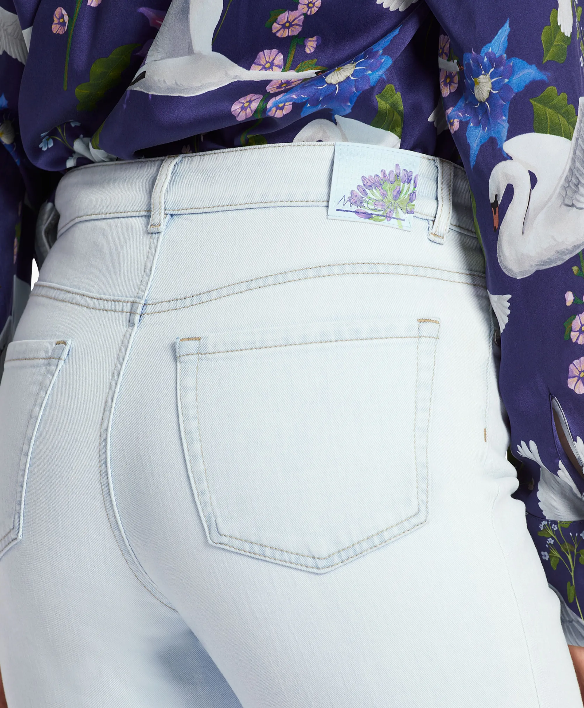 Marccain Collectie Jeans Wc 82.11 D04 Licht Blauw*Dames Broeken