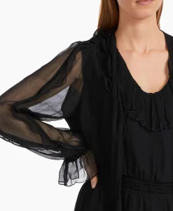 Marccain Collectie Jurk Vc 21.19 W51 Zwart*Dames Bruiloftskleding