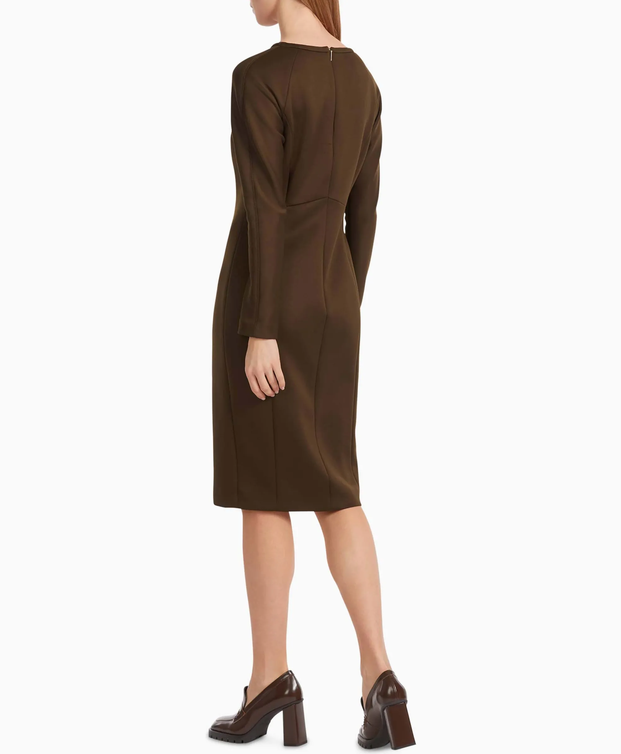 Marccain Collectie Jurk Vc 21.27 J22 Bruin*Dames Bruiloftskleding