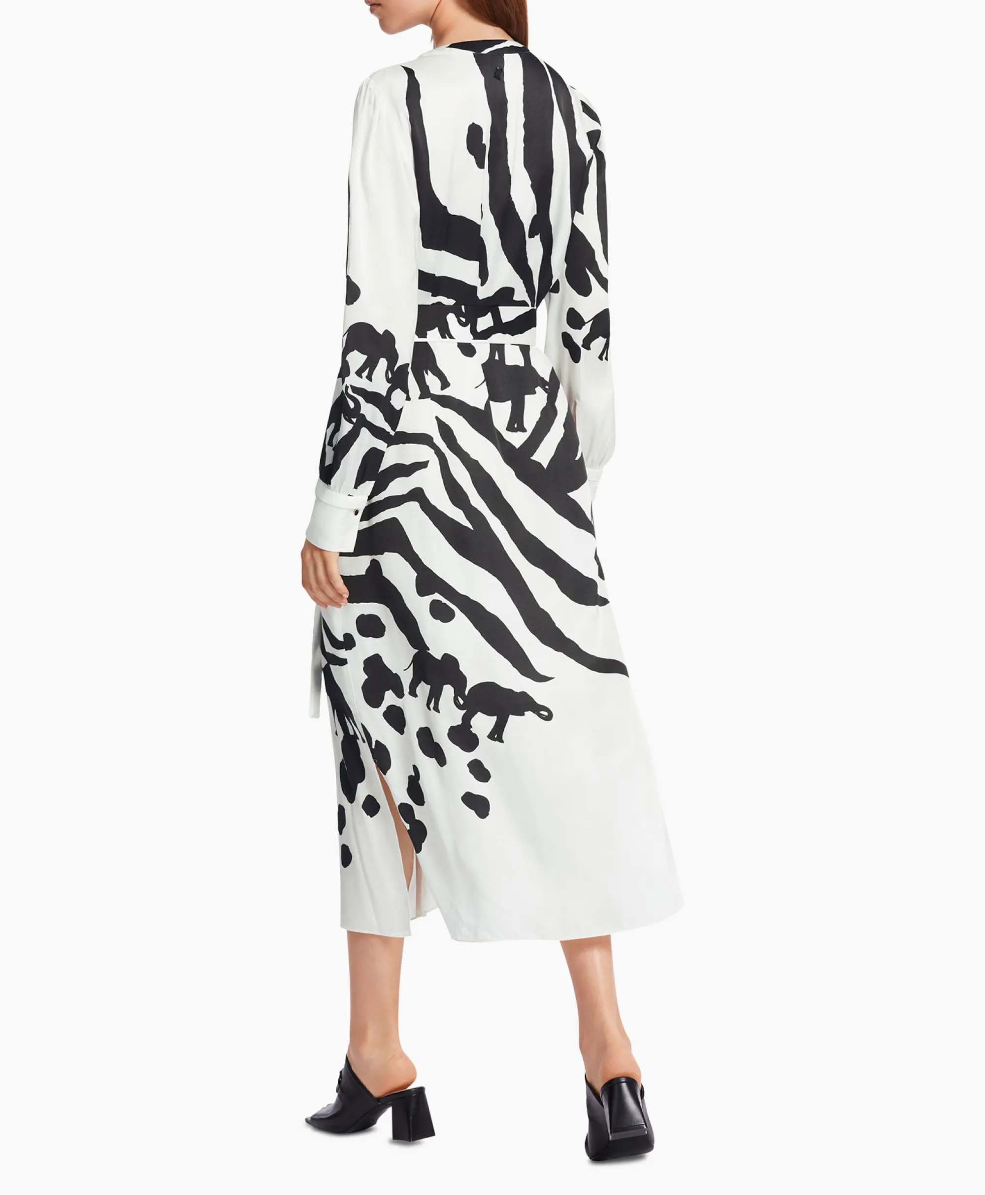 Marccain Collectie Jurk Wc 21.05 W14 Print + 2 Kleurig*Dames Bruiloftskleding