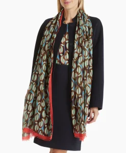 Marccain Collectie Shawl Wc B4.07 Z13 Groen*Dames Sjaals