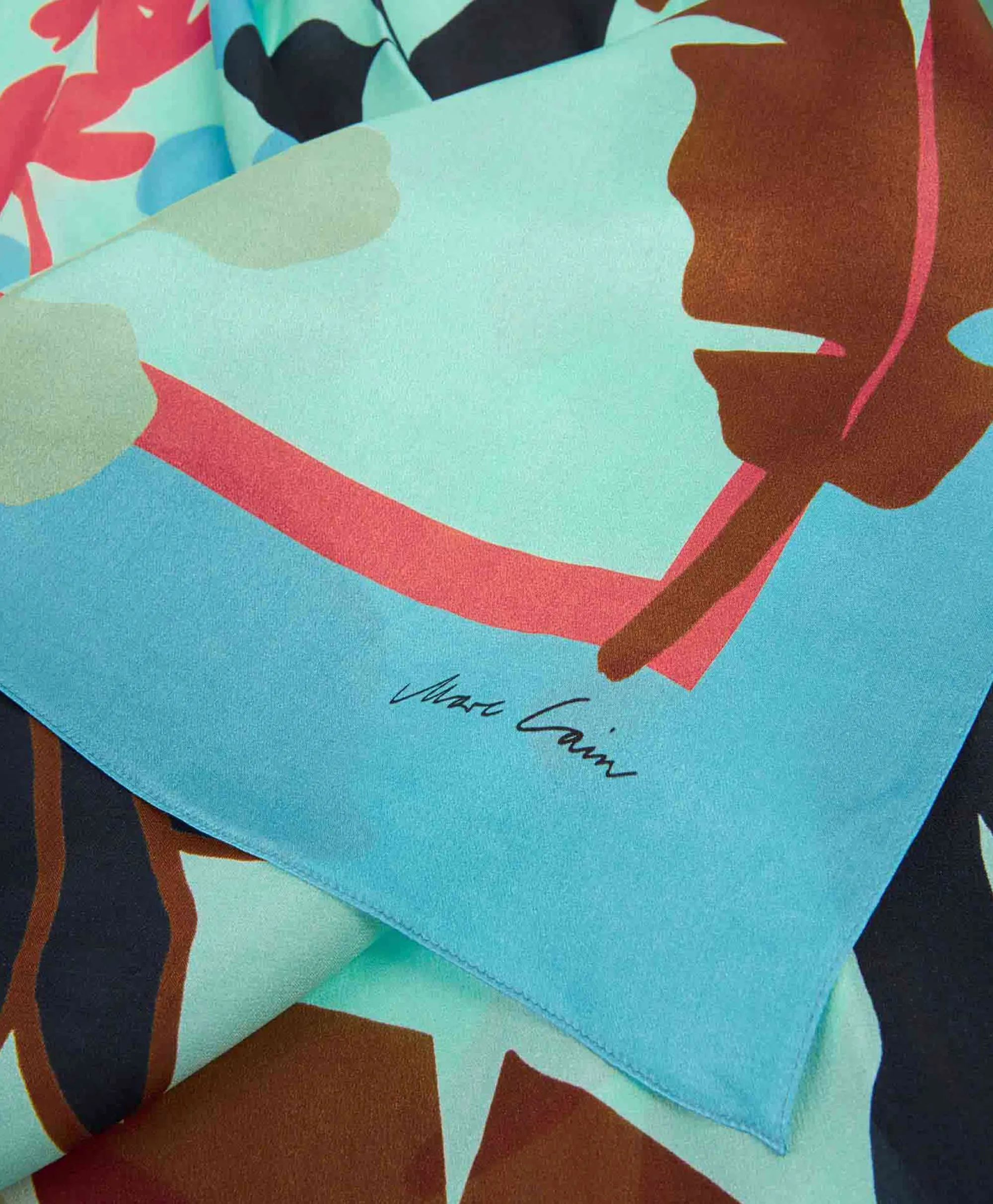 Marccain Collectie Shawl Wc B4.15 Z11 Turquoise*Dames Sjaals