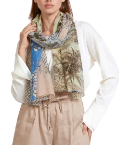 Marccain Collectie Sjaal Uc B4.15 Z08 Donker Groen*Dames Sjaals