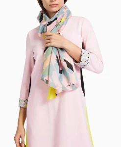 Marccain Collectie Sjaal Vc B4.15 Z15 Licht Blauw*Dames Sjaals