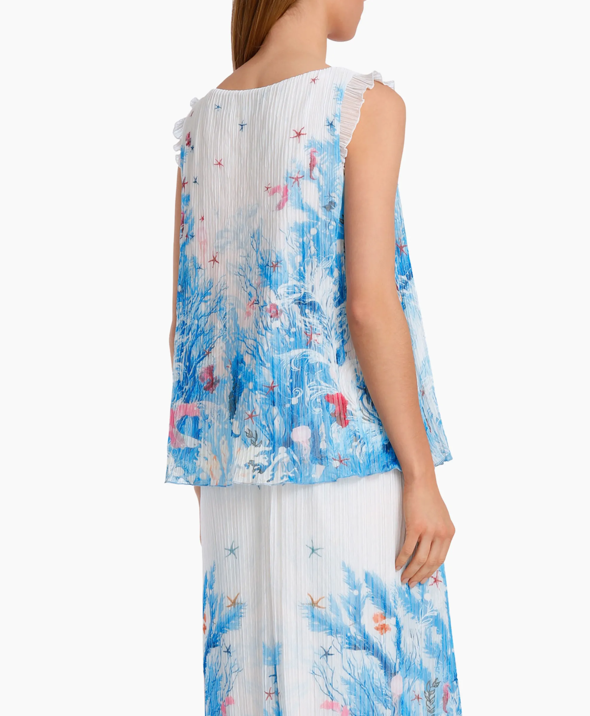 Marccain Collectie Top Wc 61.26 J83 Aqua*Dames T-Shirts & Tops