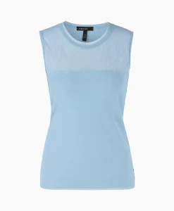 Marccain Collectie Top Wc 61.07 M27 Licht Blauw*Dames T-Shirts & Tops