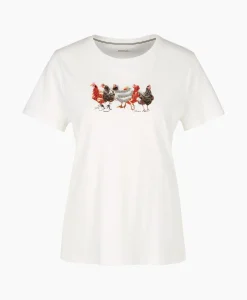 Marccain Collectie T-Shirt Vc 48.32 J66 Off White*Dames T-Shirts & Tops