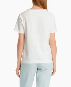 Marccain Collectie T-Shirt Wc 48.41 J79 Off White*Dames T-Shirts & Tops