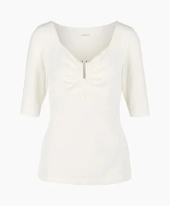 Marccain Collectie T-Shirt Wc 48.57 J33 Off White*Dames T-Shirts & Tops