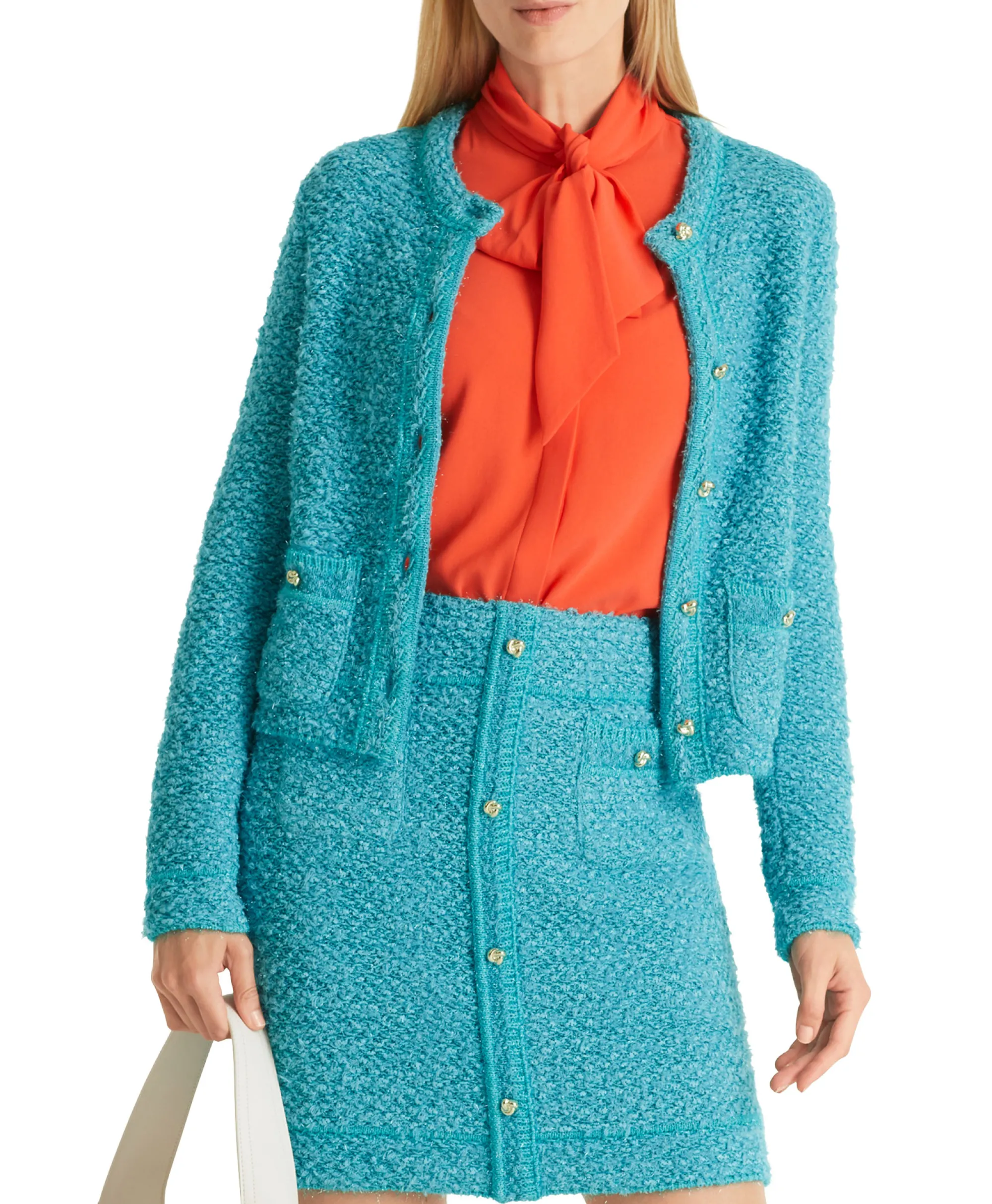 Marccain Collectie Vest Wc 39.03 M01 Turquoise*Dames Vesten