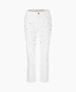 Marccain Sport Jeans Ws 82.04 D07 Off White*Dames Broeken