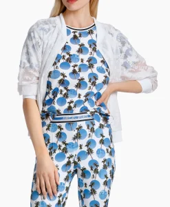 Marccain Sport T-Shirt Ws 48.75 J78 Donker Blauw*Dames T-Shirts & Tops