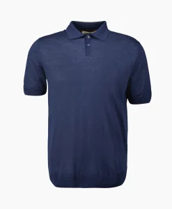 Maurizio Baldassari Polo Light Knitted Donker Blauw*Heren Polo's