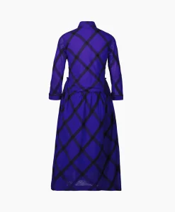 Mii Collection Maxi Jurk 32/Dress Santi Blauw*Dames Jurken