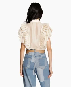 Munthe Blouse Must Ecru*Dames Blouses
