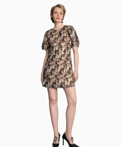 Munthe Mini Jurk 233-1317-23335 Beige*Dames Jurken