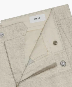 Nn07 Broek Theo 1067 Beige*Heren Broeken