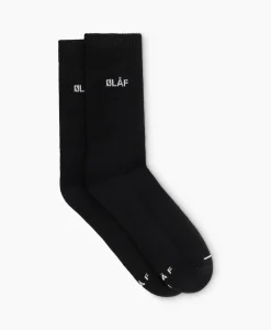Olaf Hussein Sokken Mini Logo Zwart*Heren Sokken
