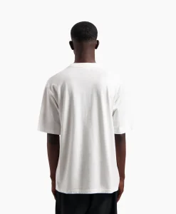 Olaf Hussein T-Shirt Blur Logo Wit*Heren T-Shirts