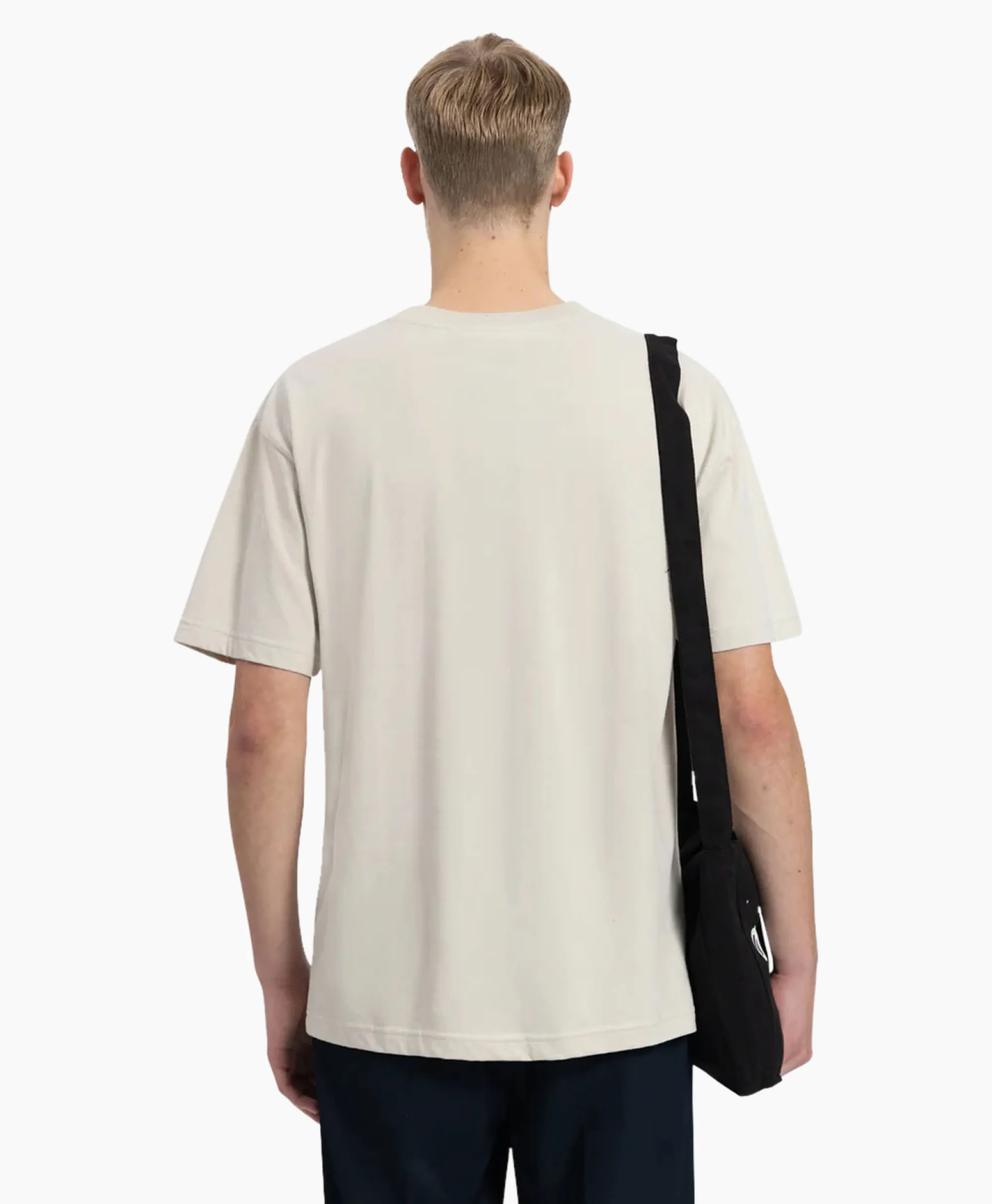 Olaf Hussein T-Shirt Korte Mouw Block Beige*Heren T-Shirts