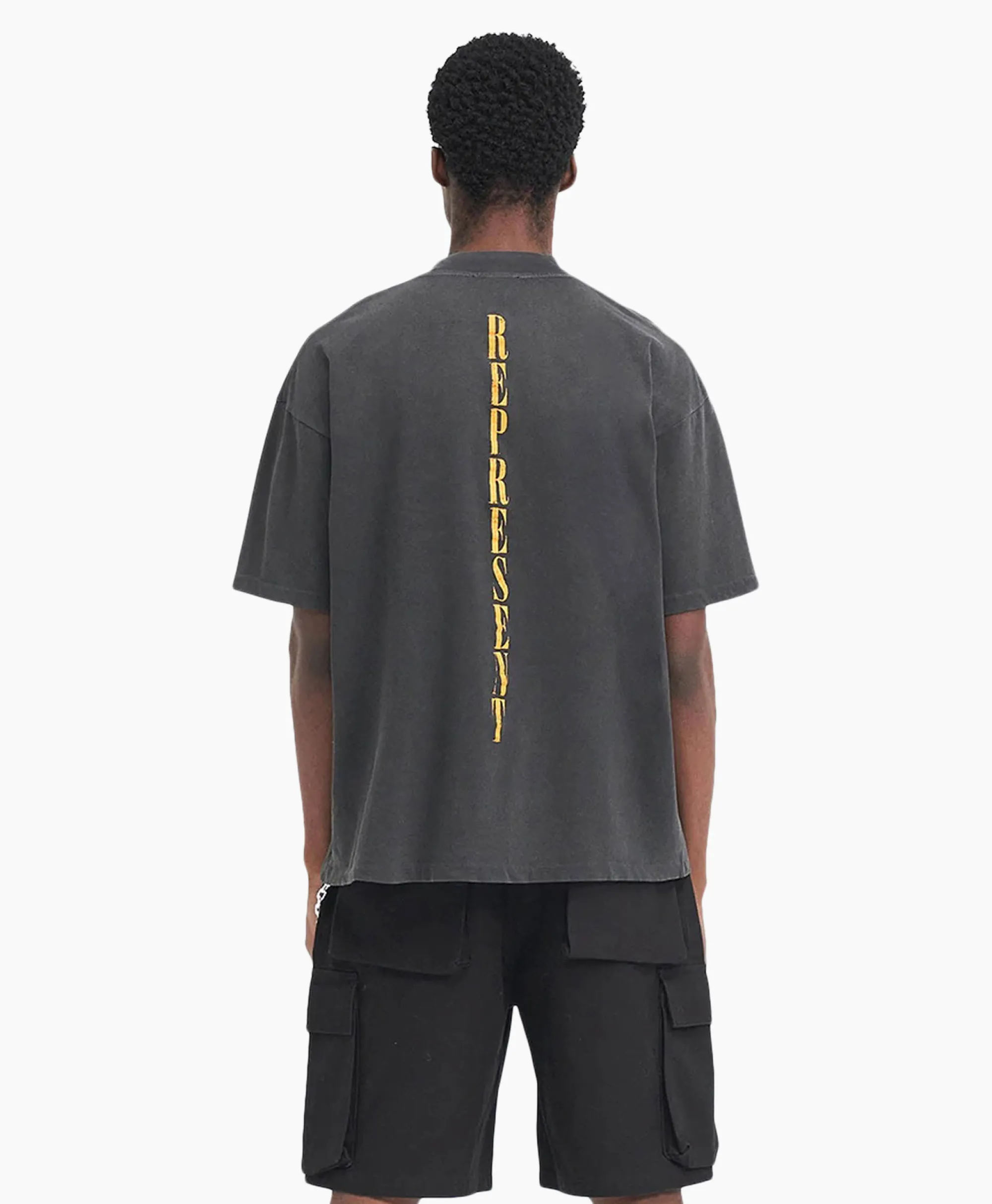 Represent T-Shirt Korte Mouw Rebornzwart*Heren T-Shirts