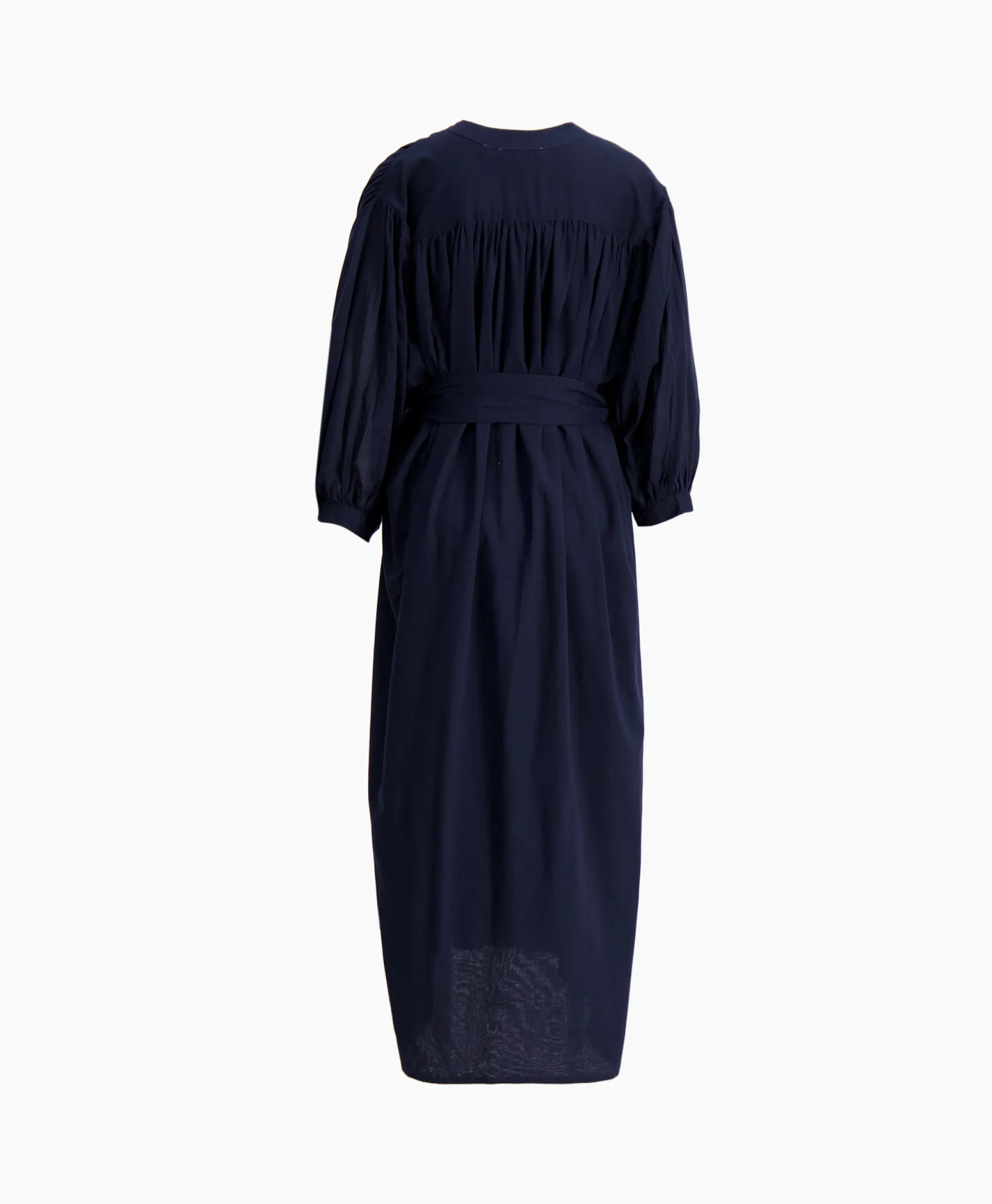 Sea Me Happy Maxi Jurk Balloon Long Double Layered Donker Blauw*Dames Jurken