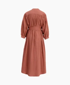 Sea Me Happy Maxi Jurk Balloon Long Double Layered Bruin*Dames Jurken