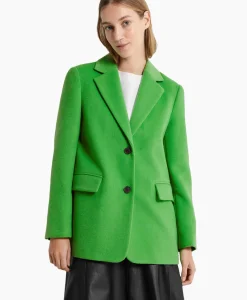 Selected Femme Blazer Sasja Wool B Groen*Dames Blazers