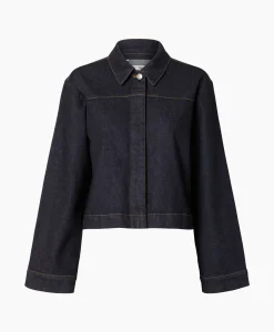 Selected Femme Jack Lisa Boxy Denim Jacket D2 Donker Blauw*Dames Jassen