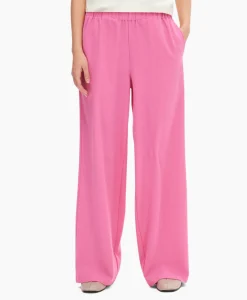 Selected Femme Pantalon Tinni-Relaxed Mw Wide Pant N Noo Roze*Dames Broeken