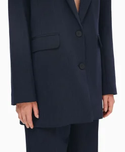 Selected Femme Jasje Rita Ls Relaxed Blazer D Sapdonker Blauw*Dames Blazers