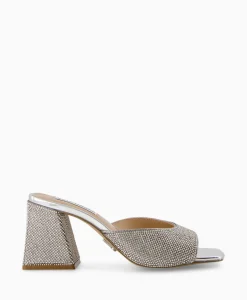 Steve Madden Sandaal Met Hak Glowing-R Zilver*Dames Sandalen