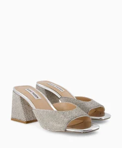 Steve Madden Sandaal Met Hak Glowing-R Zilver*Dames Sandalen
