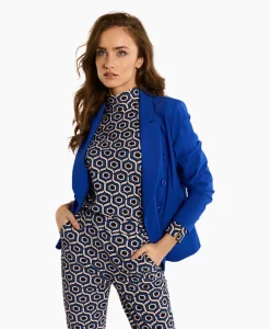 Studio Anneloes Blazer Imari Bonded Blauw*Dames Blazers