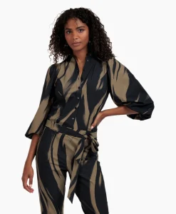 Studio Anneloes Blouse Elise Forest Combo L*Dames Blouses