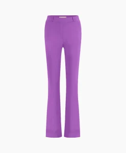 Studio Anneloes Broek Flair Bonded Trousers Paars*Dames Broeken